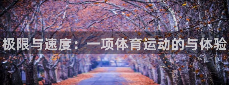 vsport体育官网下载开户：极限与速度：一项体育运动的与体
