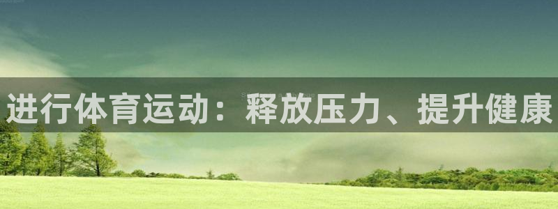 vsport体育官网下载软件：进行体育运动：释放压力