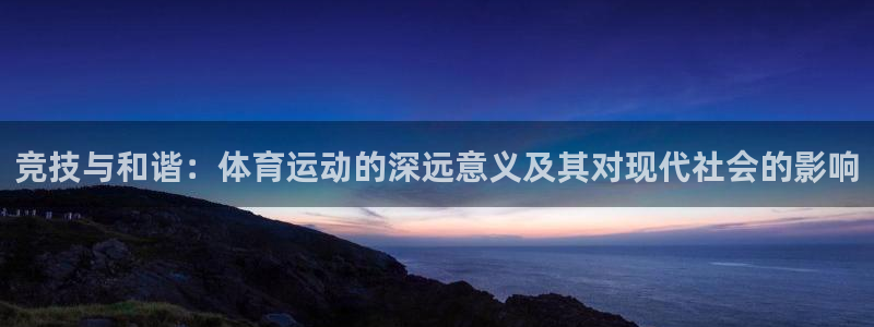 vsport体育官方正版app集团简介：竞技与和谐：体育运动